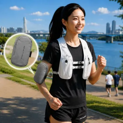 초경량 남녀공용 마라톤 러닝 힙색 벨트 가방 암밴드