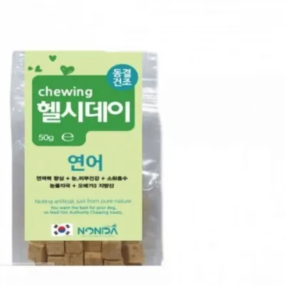 수제 강아지 연어 동결건조 간식 헬시데이 50g 애견간식