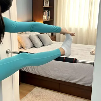 문틈 방문 턱걸이 장축 80-130cm 철봉바