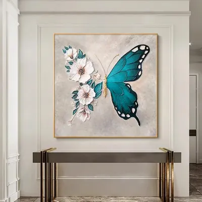 인테리어 입체 나비 캔버스 그림액자(50cm*50cm)