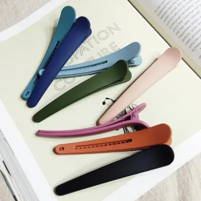 무광 미용실 악어 올림 머리 헤어 왕 집게 핀 반묶음 반머리 클립 악어핀 삔