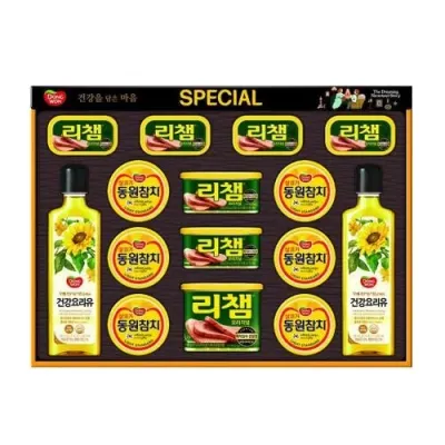동원 스페셜39호 선물세트 1세트 참치 리챔 식용유 설 추석 선물