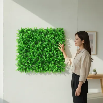 실내 인테리어 벽면 녹화 인조잔디 그린 60x40cm 벽체 장식매트