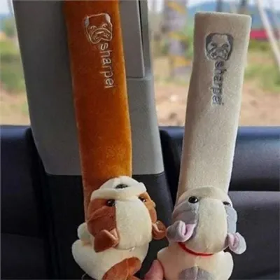 어린이 안전 벨트 인형 유아 안전 벨트 인형 카시트 어깨 아동 차량 보호대 자동차 차량용 쿠션 커버