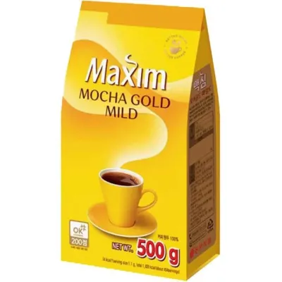 맥심 모카골드커피 리필 마일드 스틱커피 인스턴트 믹스 500g 가루