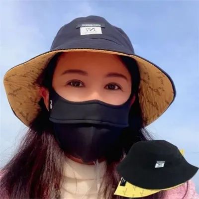 와이드챙 여성 버킷 햇 투톤 여성 벙거지 모자 데일리버킷 여름