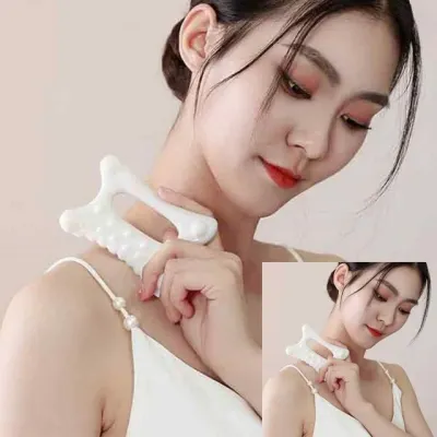 세라믹 괄사 마사지기  얼굴롤러 빗괄사