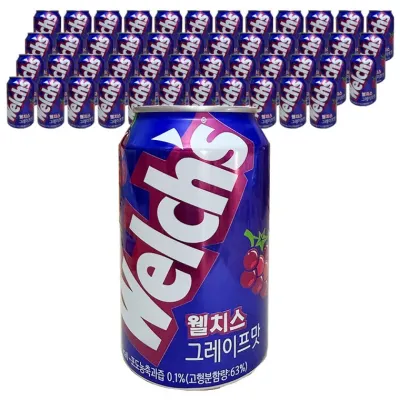 농심 웰치스 포도 355ml x 48캔 (24캔입x2박스)