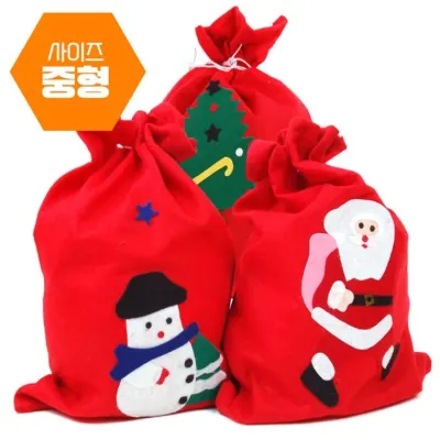 크리스마스 산타 주머니 중형