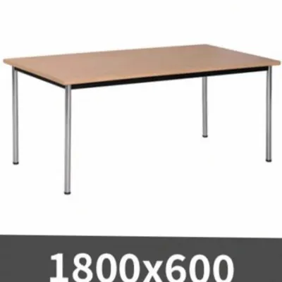 라운드모서리테이블 1800x600 스터디책상 공간활용테이블 레스토랑테이블