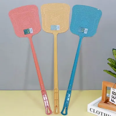52cm 파스텔 파리채 플라스틱 수동 파리채 모기채 1개