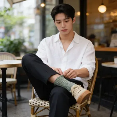 남성 가을 양말 멜란지 컬러 긴양말 직장인 데일리 출근용 캐주얼 의류 잡화