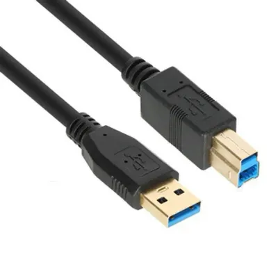 AM BM 케이블 포트 데이터 선 단자 블랙 0.3m USB3.0