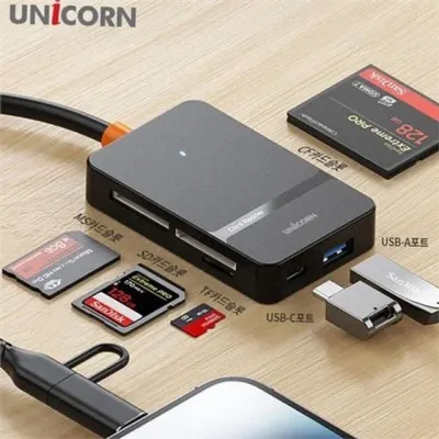 c 타입 8핀 카드 리더기 usb 3.2 카드 리더기 6in1 듀얼 스마트폰 노트북 메모리 고속