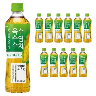 롯데 더하다 옥수수수염차 500ml x 12PET