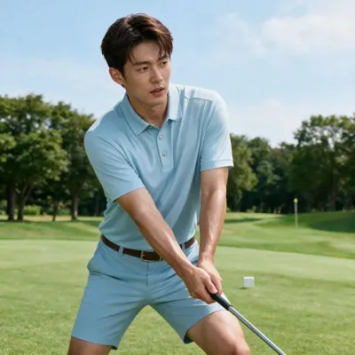 골프웨어 쿨링 티셔츠 남성 여성 여름 라운딩 복장 연습장 필드용 기능성 의류