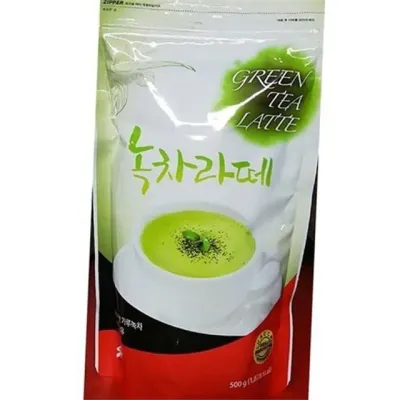 녹차 라떼 분말 녹차 라떼 가루 그린티 블렌딩 파우더 홈카페 따뜻한 아이스 음료용 재료 시럽