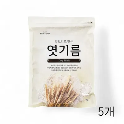 성진 엿기름 1Kg X 5개 식혜 고추장재료 엿기름분말 조청만들기 식혜재료 식혜가루 업소용식자재