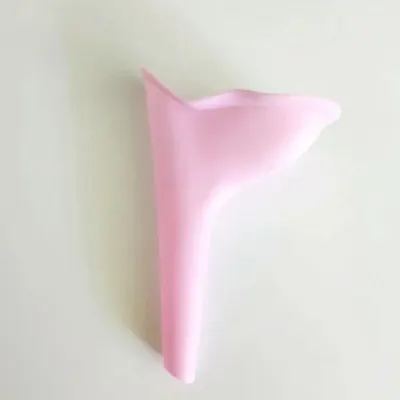 여성 휴대용 소변기 소변깔대기 캠핑 야외용 핑크