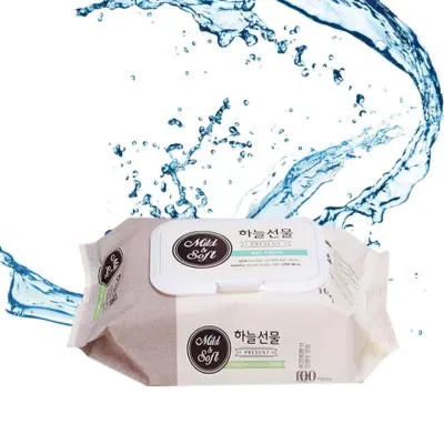 피톤치드 하늘선물 일회용 물티슈 100매캡