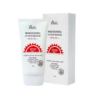 이켈 화이트닝 유브이 선블록 70ml 선크림 자외선차단제 선블록 SPF50+ PA+