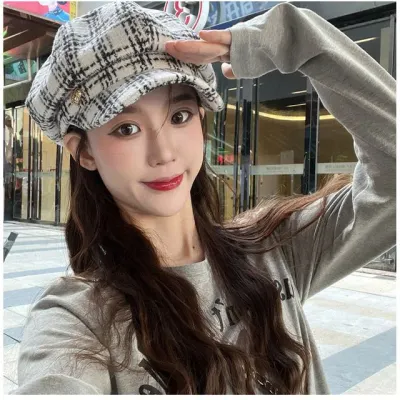 하트포인트 체크 뉴스보이캡