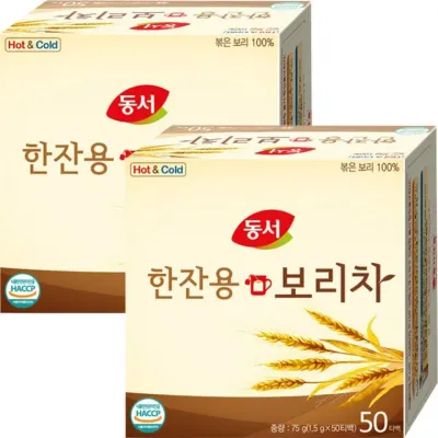 동서 한잔용 보리차 1.5g x 100개입 (50개x2개)