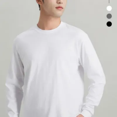 긴팔티셔츠 긴팔면티 여자 레이어드티 두꺼운 기본 무지 남자 레이어드티