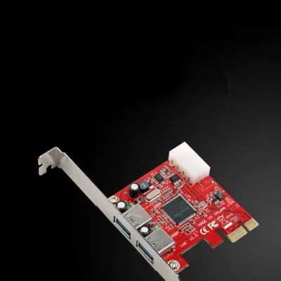 Coms USB 3.0 카드 PCI Express 2Port 케이블 젠더