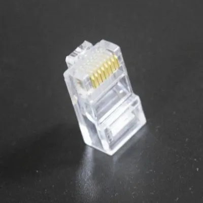 커넥터 8P8C CAT.5E UTP 투명 100개