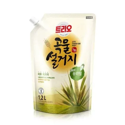 트리오 곡물 설거지 우리밀 야채세제 주방세제 순한 1.2L