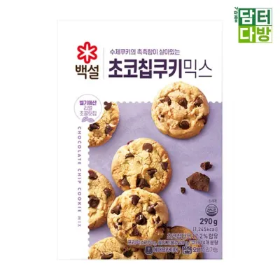 백설 초코칩쿠키믹스 290g X 4개