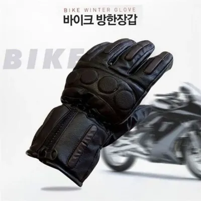 오토바이 가죽 장갑 남성 오토바이 장갑 방한 보호대 라이딩 겨울