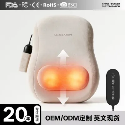 크로스오버 다기능 마사지 쿠션 상하 워킹 마사지 등받이 온열 이동식 허리 받침 마사지 기기