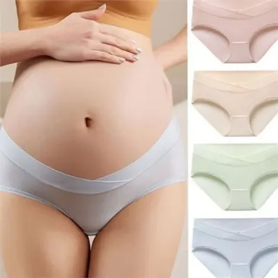 여성 임산부 팬티 여성 임부 팬티 순면 심리스 통기성 출산 스판 쿨링