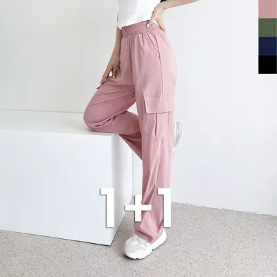 혜명몰  GSS VR181W 여자아이스쿨 카고와이드 밴딩팬츠 2P 여름와이드팬츠 여름밴딩바지 여름카고바지 편한