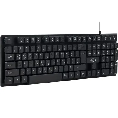 USB 유선키보드 검정 104키 멤브레인 저소음 회사 가정용 컴퓨터학원 PC 데스크탑 노트북 업무용