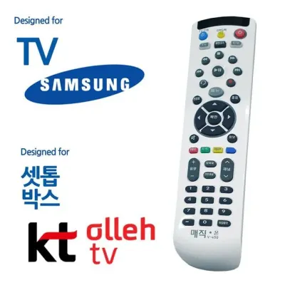 텔레비전용 버튼형 리모콘 호환백색