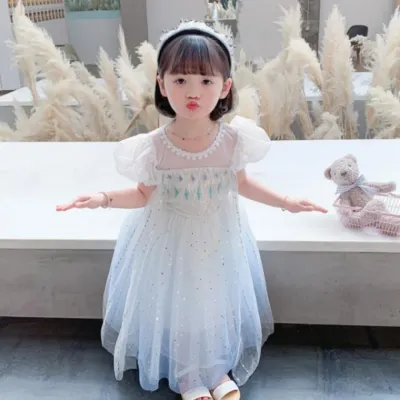 눈꽃 여아 아동 레이스 공주 프린세스 드레스 원피스