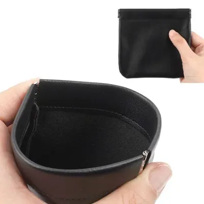 휴대용미니파우치 생활방수 파우치 대-블랙 휴대용 여행용 화장품 이어폰 USB