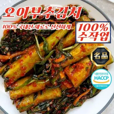 전라도 수작업 오이부추김치 4kg (100% 국산재료)