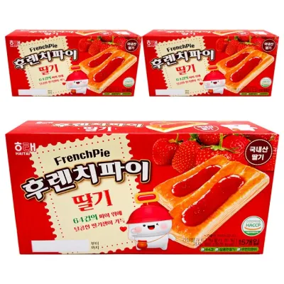해태제과 후렌치파이 딸기 192g 3개