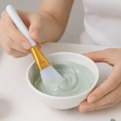 팩브러시 실리콘 스파출러 마스크팩 도포 화장도구