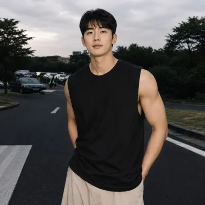 오버핏 민소매 나시티 남성 헬스 운동복 짐웨어 머슬핏 러닝 비치웨어 여름 나시