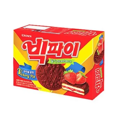 빅파이 216g 12입 딸기맛 크라운제과