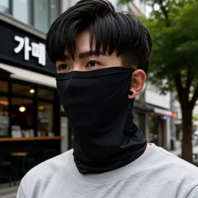 페이스워머 쿨마스크 귀걸이형 얼굴햇빛차단 데일리 여름 캠핑 여행 사무실 스타일