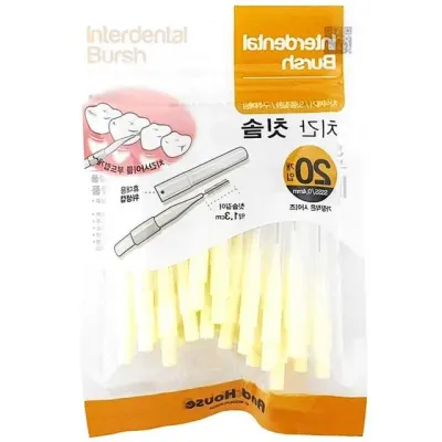 치간칫솔 I타입 20P 치실대용 구강관리 세트 4mm