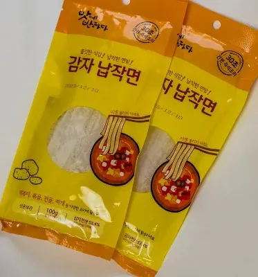 [무료배송]100g x 50개 대용량 업소용 감자 납작 당면 분모자 간편 개별 포장