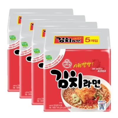 오뚜기 김치라면 5개입 x 4팩 (총20개입)