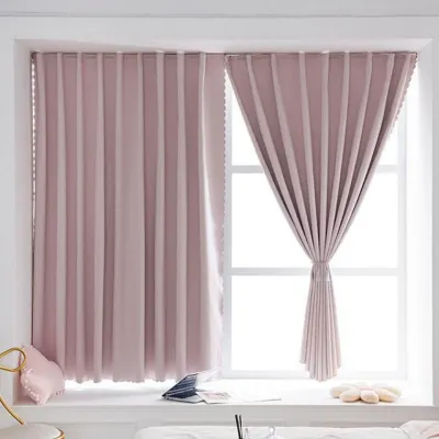 붙이는 무지 암막커튼 150X200 햇빛차단 무타공커튼 커텐 암막 커튼 무타공 차단 붙이는 주야업무